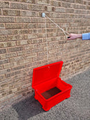 Red, Foot Disinfectant Crate c/w Astroturf Insert Size: 600x400x225mm