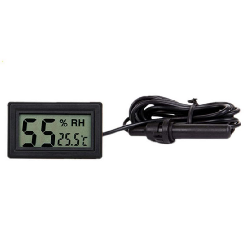 EIDYER Digital Panel Mount Thermometer/Hygrometer, with remote probe