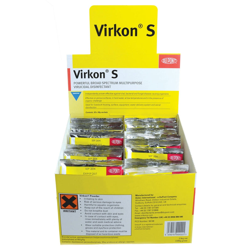 Virkon S, 50x50g sachets