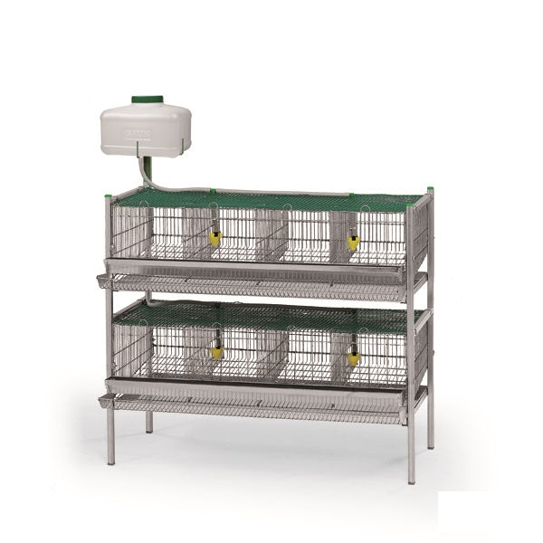 Two Tier Quail Breeder Cage, Floor Standing